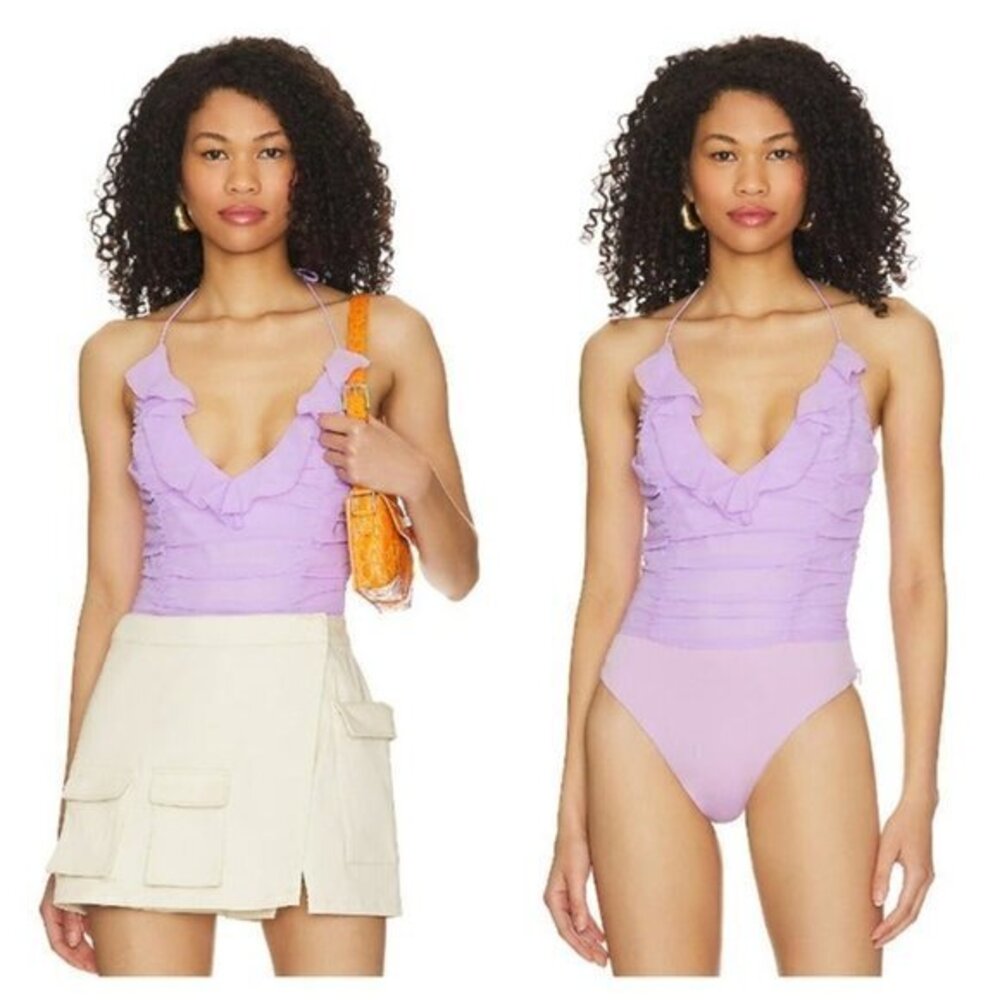 MAJORELLE Everly Bodysuit - Powder Purple